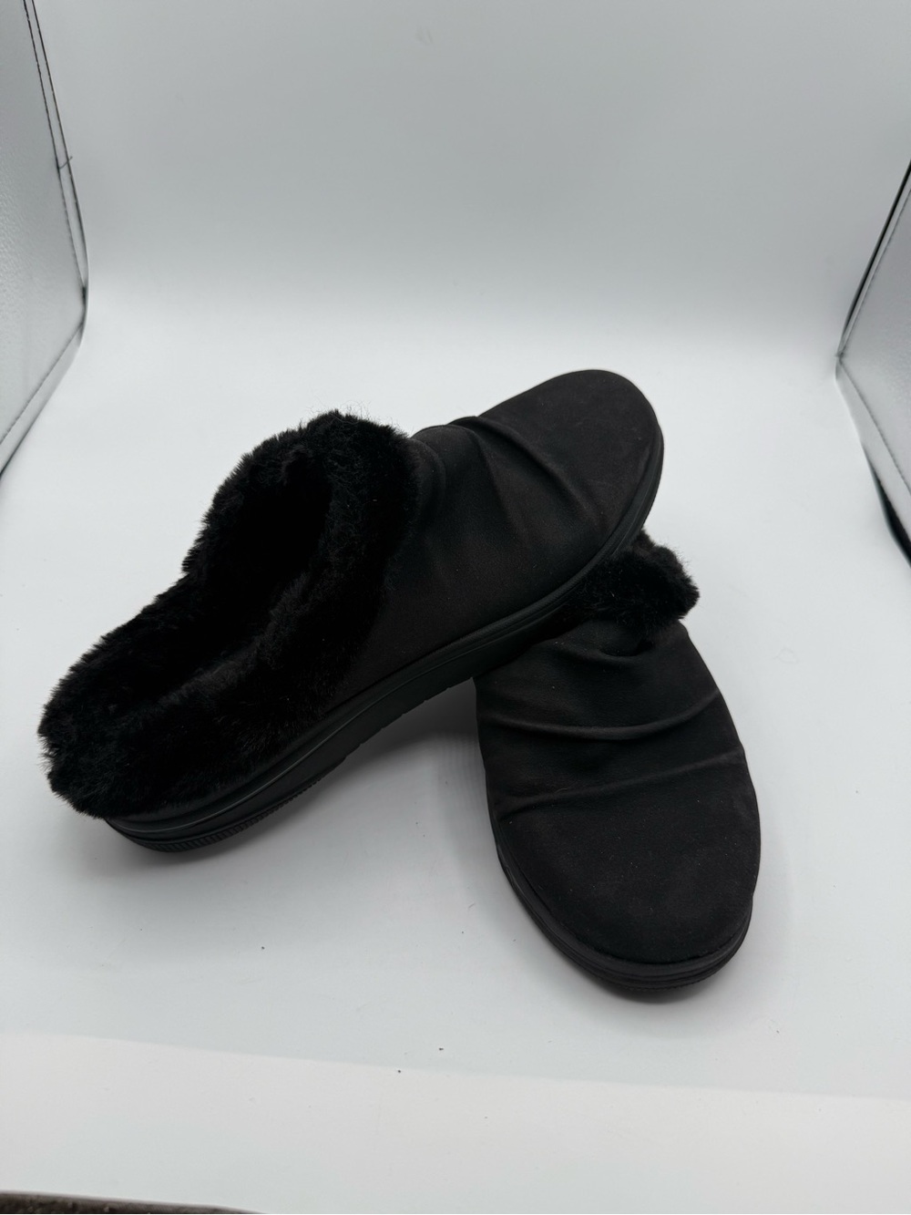 Clarks Breeze Willow Textile Black Clogs Women’s Sz 7.5M